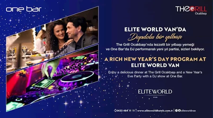 Elite World Van Hotel’den muhteşem yılbaşı programı