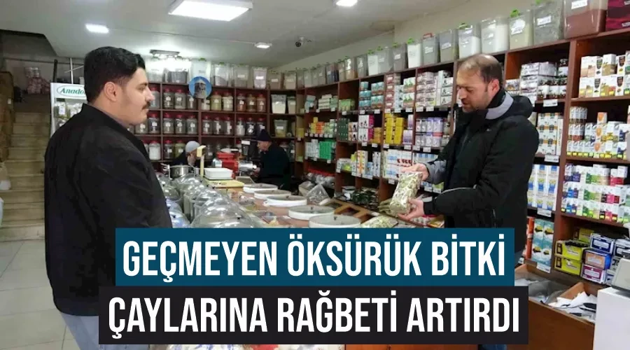 Geçmeyen öksürük bitki çaylarına rağbeti artırdı