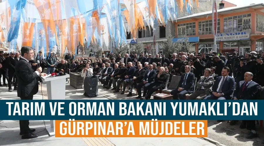 Tarım ve Orman Bakanı Yumaklı’dan Gürpınar’a Müjdeler