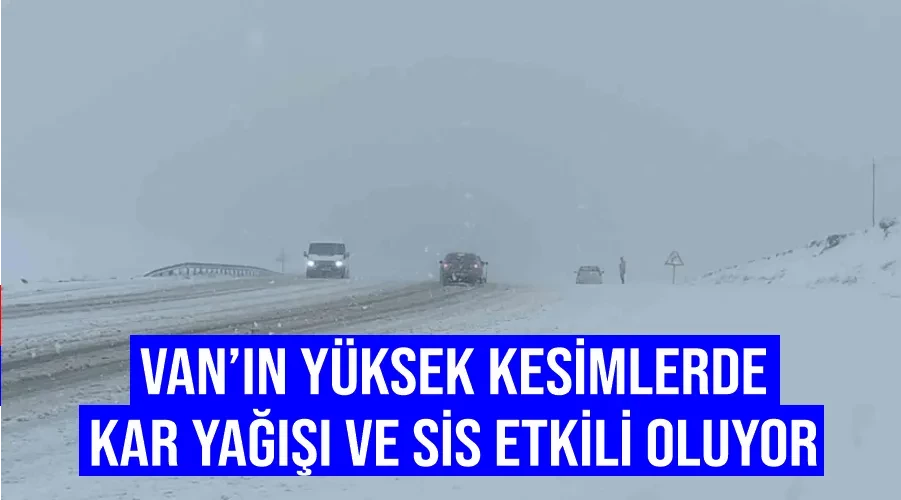 Van’ın yüksek kesimlerde kar yağışı ve sis etkili oluyor