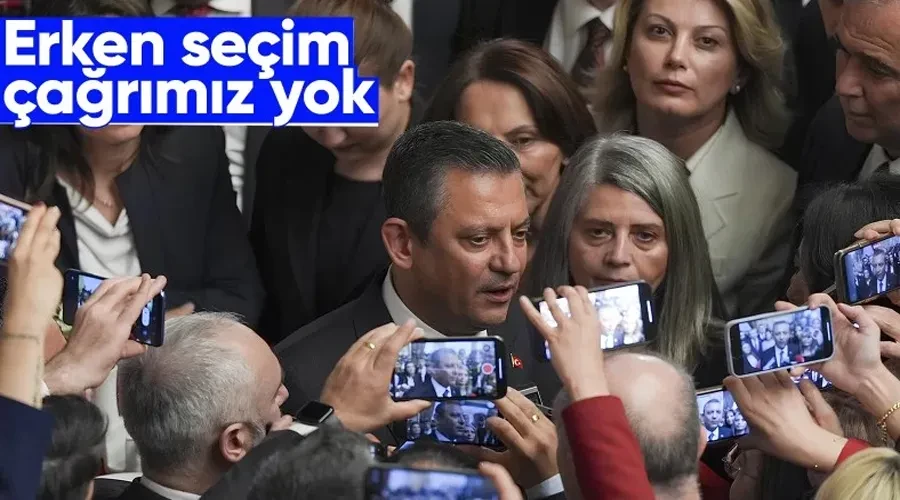 Özgür Özel: Verdiğim söze bağlıyım, erken seçim çağrım yok