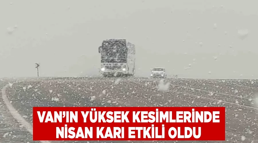 Van’ın yüksek kesimlerinde nisan karı etkili oldu