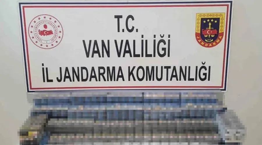 Van’da bin 314 paket kaçak sigara ele geçirildi