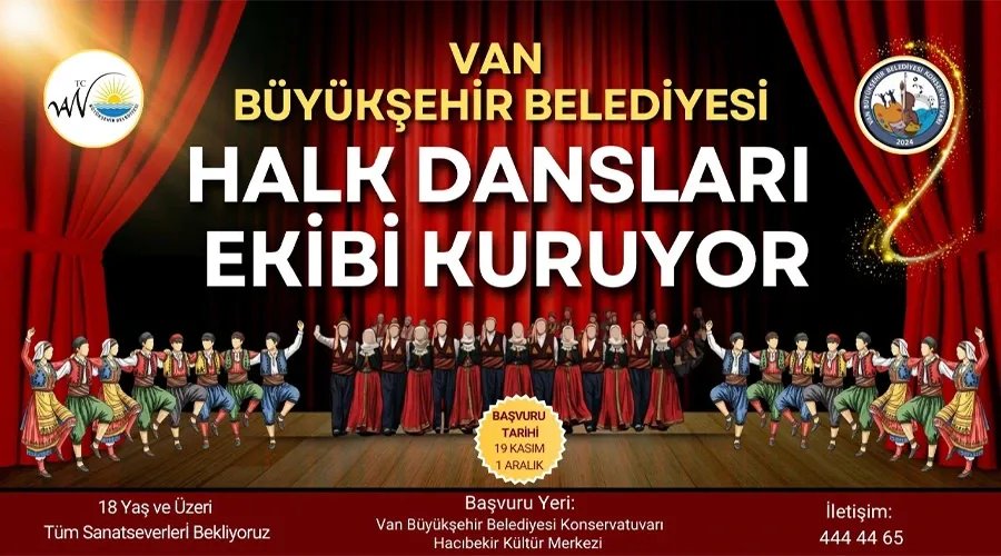 Van Büyükşehir Belediyesi Halk Dansları Ekibi Kuruyor