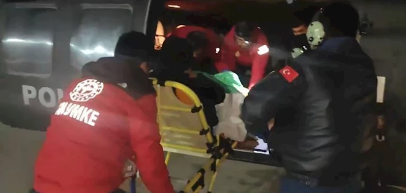 Doğum hastası için Sikorsky helikopter havalandı