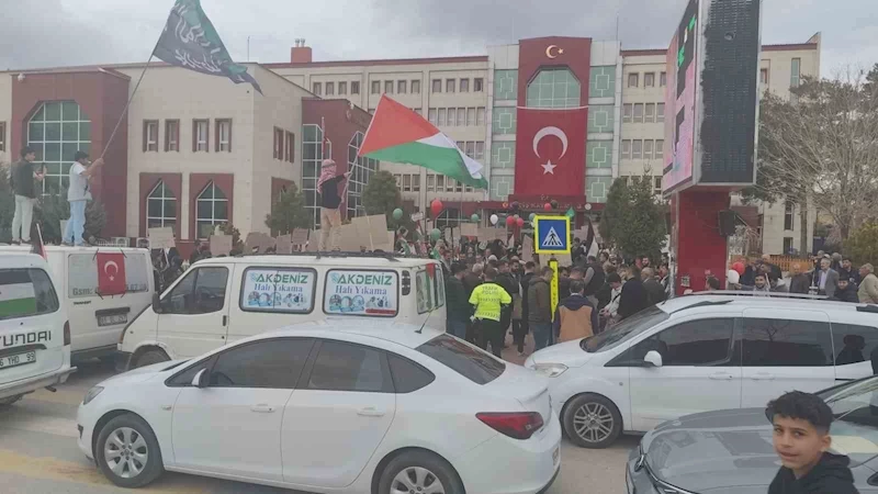 Erciş’te Filistin’e destek yürüyüşü