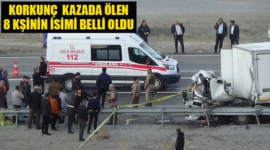Van’daki feci kazada hayatını kaybedenlerin kimlikleri belli oldu