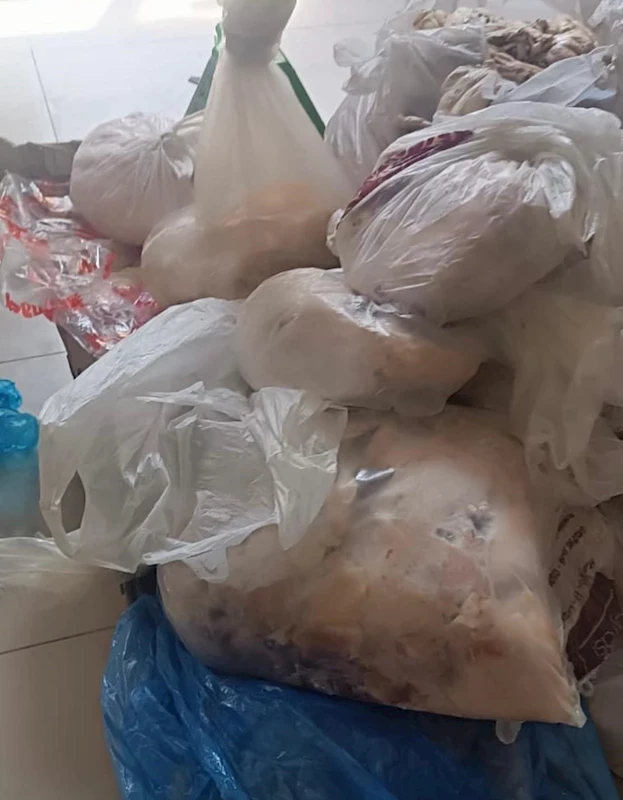 345 kilo küflenmiş tavuk ele geçirildi